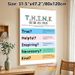 T.H.I.N.K. Mindful Speech Painting Poster, Vibrant Color-blocked Educational Typographic Poster, Guides Thoughtful Communication, Ideal For Office_maomaolike.com
