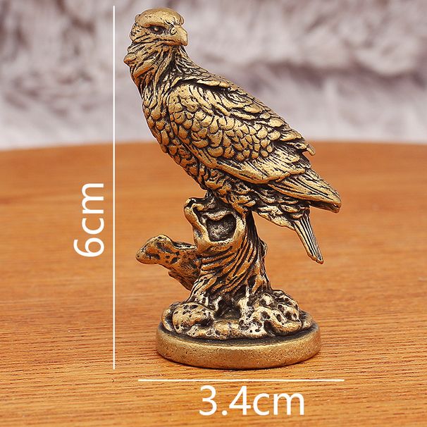 Brass Creative Home Desktop Decoration Vintage Eagle Gift Street Stall Small Copper Ornament Metal Craft_maomaolike.com
