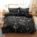 2024 New European And American 3D Solar System Galaxy Digital Print Brushed Cotton Bedding Two-Piece_maomaolike.com