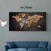 World Map, Coffee Brown, Mainstream Style, Decorative Art Print, Home Decor Painting, Living Room Feature Wall Art, Art Exhibition Piece_maomaolike.com