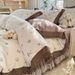 2026 Spring New Skin-Friendly Soft Spring Summer Skirt New Knitted Double Layer Gauze Bed Cover Four-Piece Set -_maomaolike.com