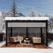 Pergola,Manual Louvered Canopy Shutter, Multi-Function Sunshade Blinds For Patio, Balcony_maomaolike.com