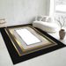Living Room Rug Large Size Rug Abstract Geometric Pattern Bedroom Rug Plush Pile, Washable Thickened Underlay Bedside Rug Home Decor Rug_maomaolike.com