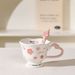Cherry Blossom Ceramic Cup, Creative Coffee Cup, Mug, Home Girls' Cup_maomaolike.com