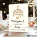 Sikh Themed Blessing Painting Poster, Elegant Gold-toned Sacred Symbol & Typography Poster, Warm Home Blessing Message, Ideal For Entryway, Living_maomaolike.com