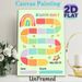 Rainbow Themed Reward Chart Painting Poster, Soft Watercolor Style Colorful Track Poster, Practical Tool To Track Progress And Encourage Positive_maomaolike.com