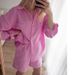 Women's Clothing Versatile Shirt Elastic Waist Shorts Cotton Linen Two Piece Set_maomaolike.com