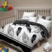 9 Piece Soft All-Season Washed Microfiber Cover Set , Queen/King/Calking Bedding Set With Pillowcases,Bedspread Print Curtains & Solid Curtains,Print, Moisture-Wicking, Soft ,Cooling, Easy Care_maomaolike.com