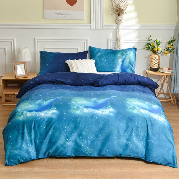 Aloe Cotton Printed Four-Piece Home Dormitory Three-Piece Set Bed Sheet Style Quilt Cover Bedding Manufacturer Wholesale Trade_maomaolike.com
