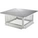 VEVOR Chimney Cap, 17 X 17 Inch, 304 Stainless Steel Fireplace Chimney Cover, Not Easily Toppled & Practical Accessories & Easy Installation, Fits Mesh Flue Covers Outside Clay Flue Shingles, Silver_maomaolike.com