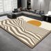 Living Room Rug,Large Rug,Oversized, Gold Leaves Design,Bedroom Rug,Soft And Thick, Machine Washable, Thickened Rug, Bedside Rug,Decorative Indoor Rug_maomaolike.com