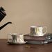 Floral Coffee Cup Plate, High-end Mug, Ceramic Retro Coffee Cup Set_maomaolike.com
