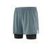 Men's Clothing Two-Piece Sports Shorts Training Pants Fitness Running Marathon Shorts Foot Blue Shorts_maomaolike.com