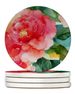 Alabama Camellia In Watercolor Large Sandstone Coasters Pack Of 4 Absorbent Round Coasters Decor Gifts For Men Or Women, 4 In, Multicolor_maomaolike.com