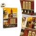 Vintage Urban Street Scene Painting Poster, Vibrant Retro Flat-style Cityscape Poster, Nostalgic Urban Charm With Iconic Buildings, Ideal For Living_maomaolike.com
