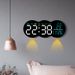 New Model Living Room Wall Digital LED Electronic Light Multifunctional Alarm Clock Temperature With Remote Control 2808_maomaolike.com