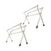 SOGA 2X 2.4m Portable Standing Clothes Drying Rack Holder 3 Poles_maomaolike.com