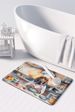 Bloodhound The Chef Memory Foam Kitchen Mat Machine Washable Anti-Fatigue Mat Cushion Comfort Bath Mat Or Kitchen Rug_maomaolike.com