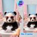 Spa Panda Painting Poster, Cute Pastel-toned Whimsical Bubble Bath Scene Poster, Playful Relaxing Design Brings Cozy Ambiance, Ideal For Bathroom And_maomaolike.com