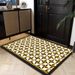 Living Room Rug Large Size Gorgeous Gold Frame Design Bedroom Rug Plush Thickened Machine Washable Thickened Underlay Interior Decorative Rug_maomaolike.com