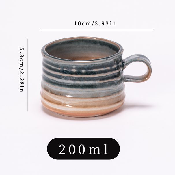 Japanese Retro Breakfast Ceramic Mug With Kiln-fired Effects For Home Use And Guesthouse Afternoon Tea Cup_maomaolike.com