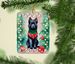 Schipperke Christmas Porcelain Ornament Christmas Tree Hanging Decorations For Home Christmas Holiday, Rectangle, Gift, Multicolor_maomaolike.com