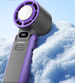High-Speed Cooling Ice Pack Handheld Outdoor Portable Foldable Small Neck Fan Digital Display Stepless Speed Regulation_maomaolike.com