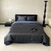 Wholesale Nordic Light Luxury 60s Lenzing Tencel Four-Piece Summer Simple Naked Sleep Striped Silver Silk Cool Feel 4-Piece Set_maomaolike.com