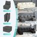 Modular 6-Piece Sectional Sofa – 109''L X 54.5''W X 34''H, Available In Beige, Black, And Gray, Versatile Sectional With Storage Ottoman For Living Room And Family Spaces_maomaolike.com
