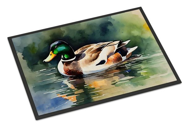 Mallard Doormat Front Door Mat Indoor Outdoor Rugs For Entryway, Non Slip Washable Low Pile, 24H X 36W_maomaolike.com