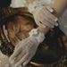 Unisex Wedding gloves Evening dress Black bridal Pearl short miss female short yarn lace hollowed-out satin bridal style_maomaolike.com