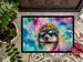 Hippie Animal Hedgehog Doormat Front Door Mat Indoor Outdoor Rugs For Entryway, Non Slip Washable Low Pile, 24H X 36W_maomaolike.com