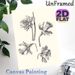 Daffodil Botanical Painting Poster, Monochrome Hand-drawn Sketch Poster, Delicate Detailed Floral Artwork, Ideal For Living Room, Bedroom & Office_maomaolike.com