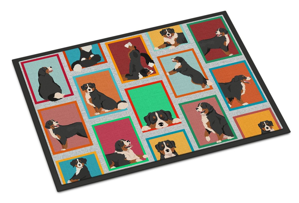 Lots Of Bernese Mountain Dog Doormat Front Door Mat Indoor Outdoor Rugs For Entryway, Non Slip Washable Low Pile, 24H X 36W_maomaolike.com