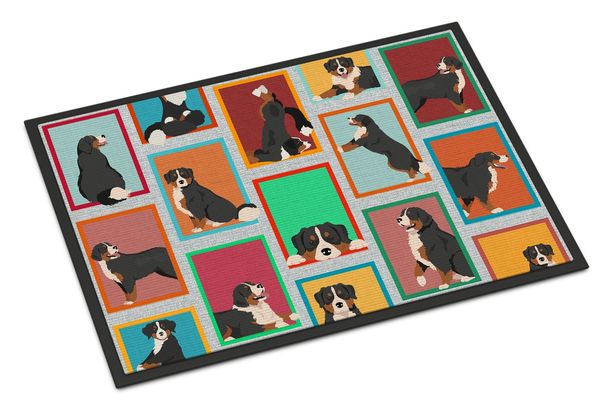 Lots Of Bernese Mountain Dog Doormat Front Door Mat Indoor Outdoor Rugs For Entryway, Non Slip Washable Low Pile, 24H X 36W_maomaolike.com