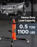 Transmission Jack, 1/2Ton/1100lbs Capacity Hydraulic Telescopic Transmission Jack, 2-Stage Floor Jack Stand With Foot Pedal, 360° Swivel Wheel, Garage/ Shop Lift Hoist, Orange_maomaolike.com