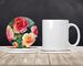 Oklahoma Roses In Watercolor Large Sandstone Coasters Pack Of 4 Absorbent Round Coasters Decor Gifts For Men Or Women, 4 In, Multicolor_maomaolike.com