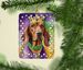 Redbone Coonhound King Of Mardi Gras Porcelain Ornament Christmas Tree Hanging Decorations For Home Christmas Holiday, Rectangle, Gift, Multicolor_maomaolike.com