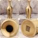 Brass Vase Living Room Entrance Flower Arrangement Creative Decoration New Chinese Style Home Copper Ornament Metal Craft_maomaolike.com