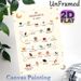 Islamic Prophets Painting Poster, Minimalist Cartoon Style Poster, Informative Design Featuring Islamic Prophets With Symbolic Icons, Ideal For_maomaolike.com