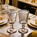 French Butterfly Relief Transparent Glass Cup Water Glass Wine Glass_maomaolike.com