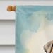 Shar Pei Happy Birthday House Flag Large Porch Sleeve Pole Decorative Outside Yard Banner Artwork Wall Hanging, Polyester, House Size, Multicolor_maomaolike.com