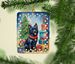 Schipperke Christmas Reindeer Porcelain Ornament Christmas Tree Hanging Decorations For Home Christmas Holiday, Rectangle, Gift, Multicolor_maomaolike.com