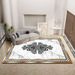 Living Room Rug, Oversized Rug, Marble Pattern With Geometric Border Bedroom Rug,Soft Thickened Washable Thickened Underlay,Bedside Rug Decorative Rug_maomaolike.com