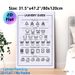 Laundry Guide Painting Poster, Minimalist Black-and-White Laundry Care Symbols Poster, Practical Laundry Care Reference, Ideal For Laundry Room And_maomaolike.com