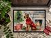 Irish Terrier Cozy Christmas Doormat Front Door Mat Indoor Outdoor Rugs For Entryway, Non Slip Washable Low Pile, 24H X 36W_maomaolike.com