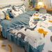 2026 Spring New Skirt Sheet Four-Piece Duvet Cover Summer Ins Princess Style Bed Three-Piece Set Internet Celebrity Spring And Autumn_maomaolike.com