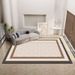 Living Room Rug Large Size Gorgeous Gold Frame Design Bedroom Rug Plush Thickened Machine Washable Thickened Underlay Interior Decorative Rug_maomaolike.com