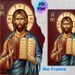Jesus Christ Orthodox Icon Painting Poster, Traditional Gilded Religious Iconographic Style Poster, Reverent Spiritual Decor Suitable For Home, Chapel_maomaolike.com