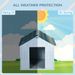 PawHut Plastic Dog House, Water Resistant Puppy Shelter Indoor Outdoor With Door, Easy To Assemble, For Medium And Small Dogs, Blue_maomaolike.com